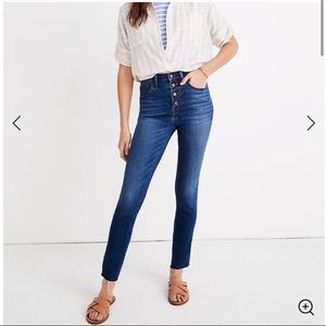 Madewell Tencel Hi-Rise Button Crop Jeans Danny 29